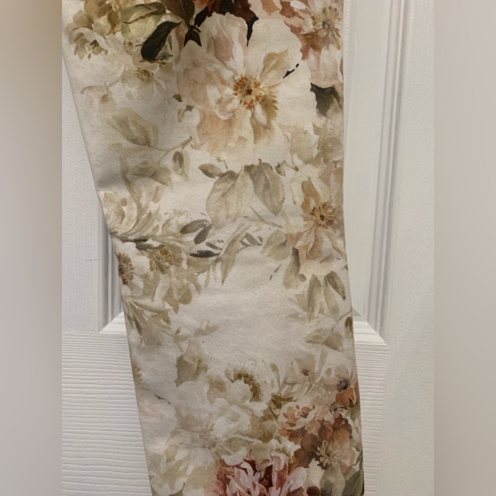7 For All Mankind Floral Print Ankle Skinny Jeans/Pants•EUC•Sz. 2 - Picture 8 of 14